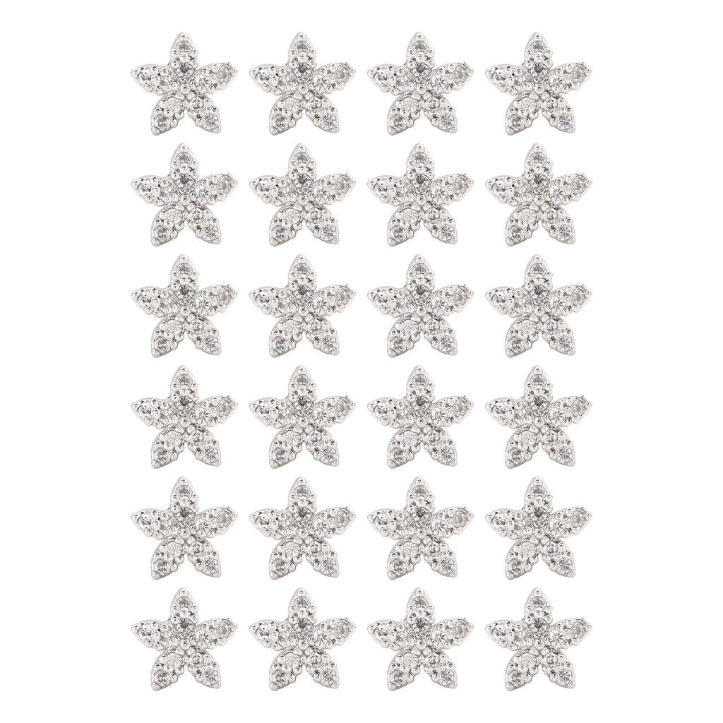 Silver Color 12 Pairs Premium American Diamond Stud Earrings Combo For Women’S Jewelry Box