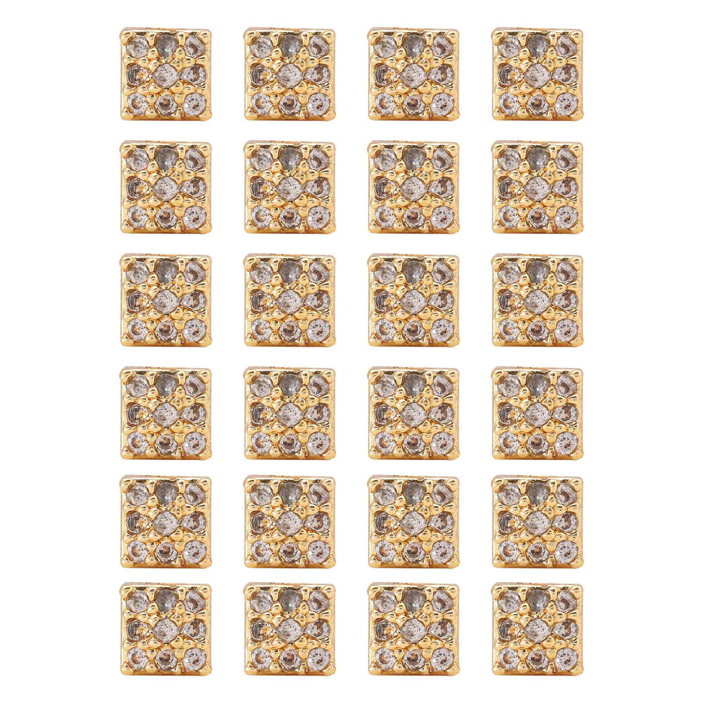 Gold Color 12 Pairs Premium Stone American Diamond Stud Earrings Combo For Wedding Jewelry