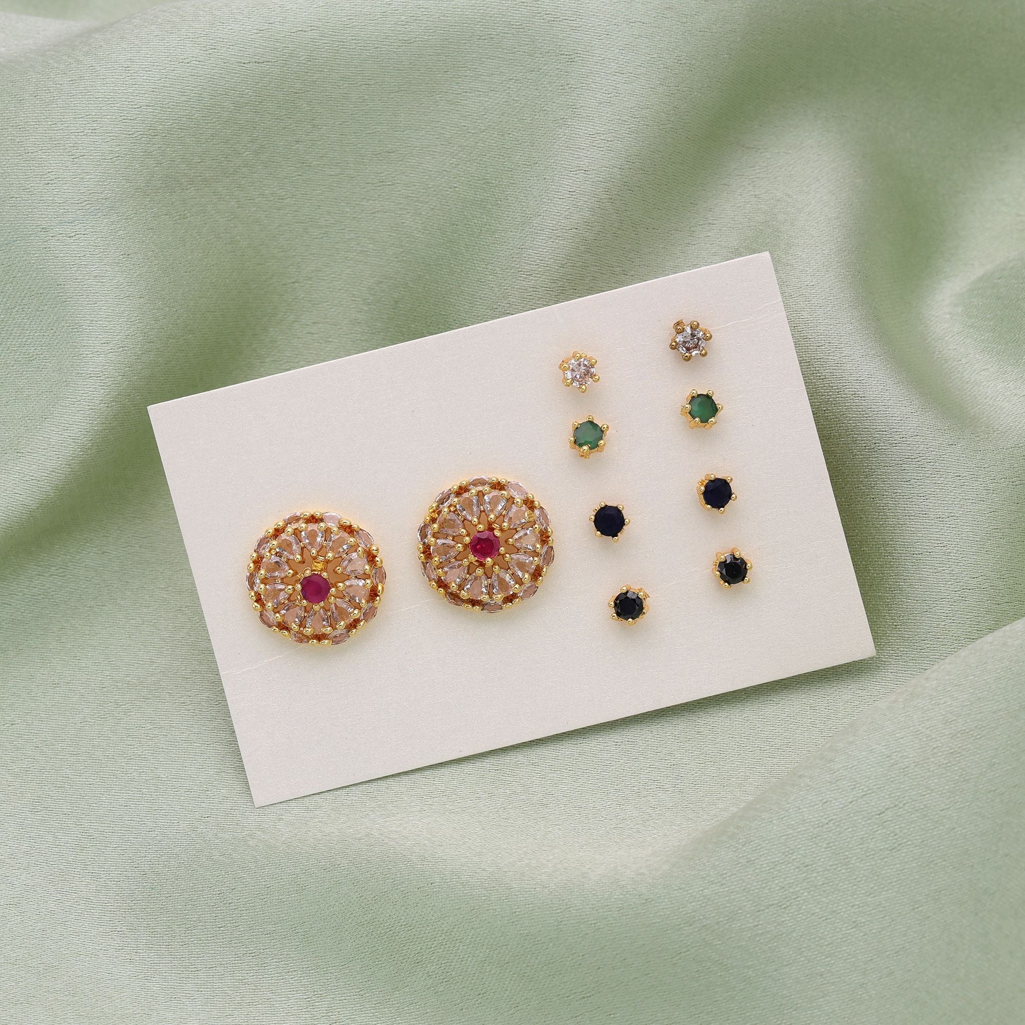 Assorted Color 5 In 1 AD Stud Gift Set