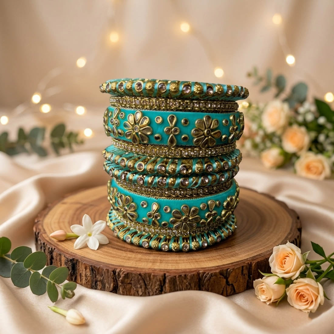 Rama Green Color 1 Set Of Bangle Traditional Stylish Jewelry