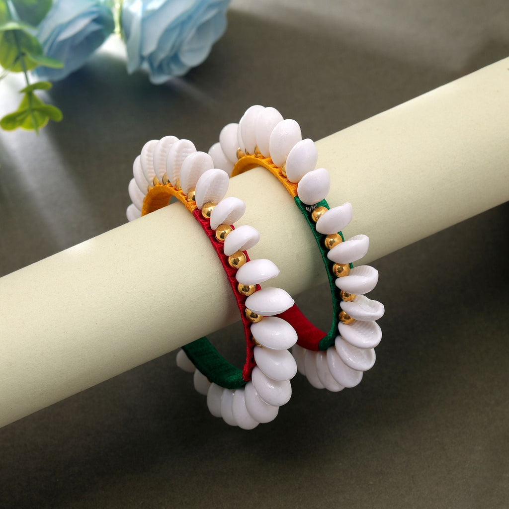 Multi Color Thread Bangle Set Handmade Traditional Design
