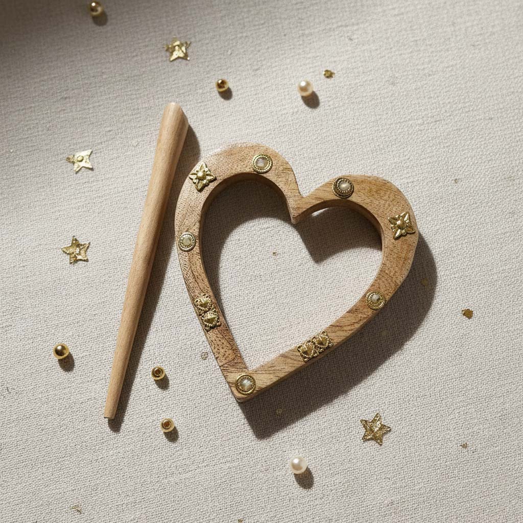 Classic Brown Color Wooden Hair Pin Created For Simple Yet Stylish Traditional Hair Fashion