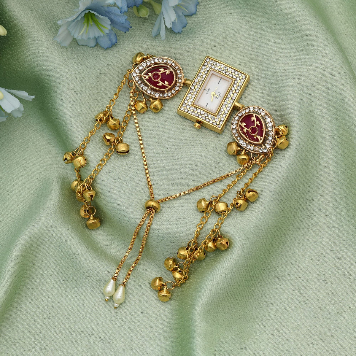 Rani Color Kundan Watch Daily Wear