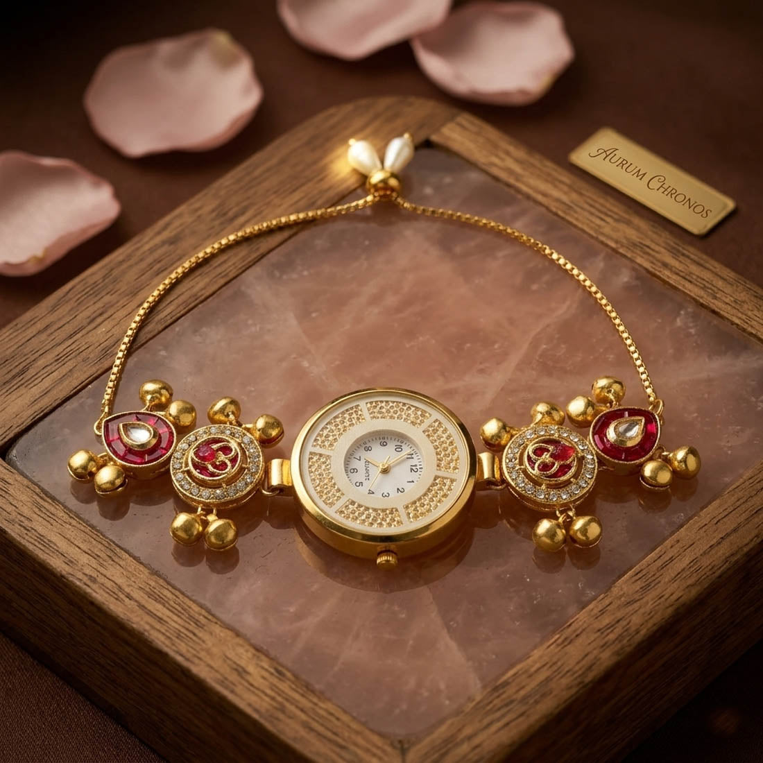 Rani Color Designer Kundan Watch