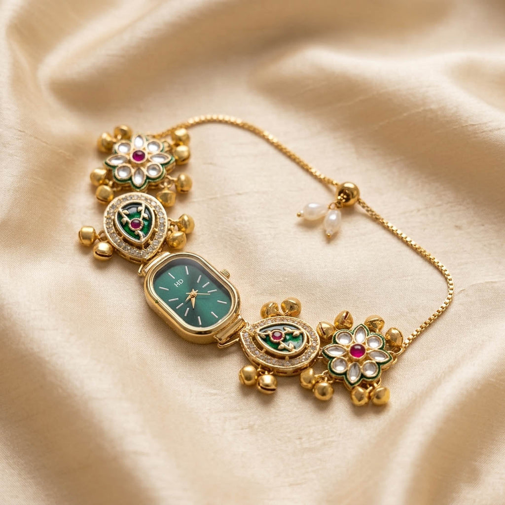 Rani & Green Kundan Watch Festive Collection