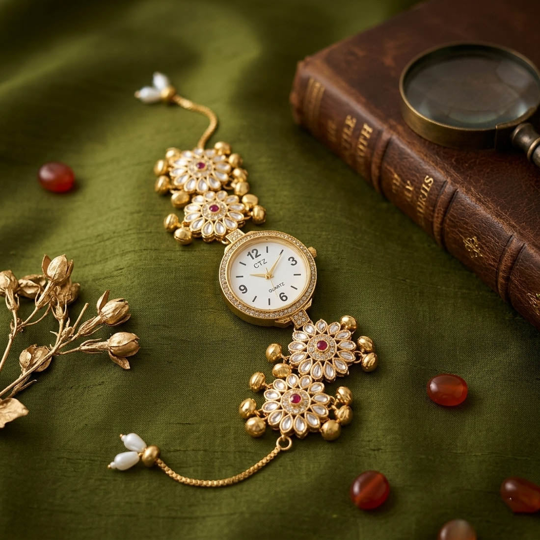 Rani Kundan Watch for Girls & Women Classic Style