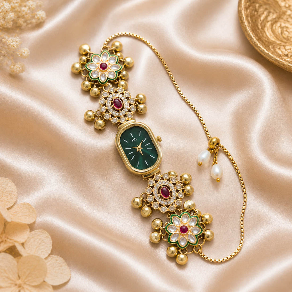 Rani & Green Kundan Watch Designer Collection