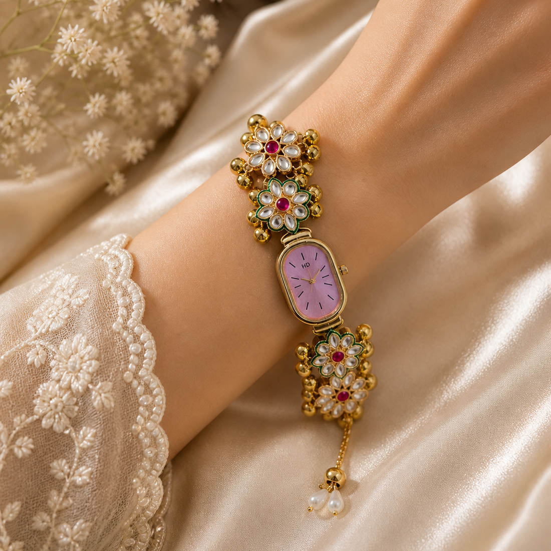 Rani Kundan Watch for Girls & Women Traditional