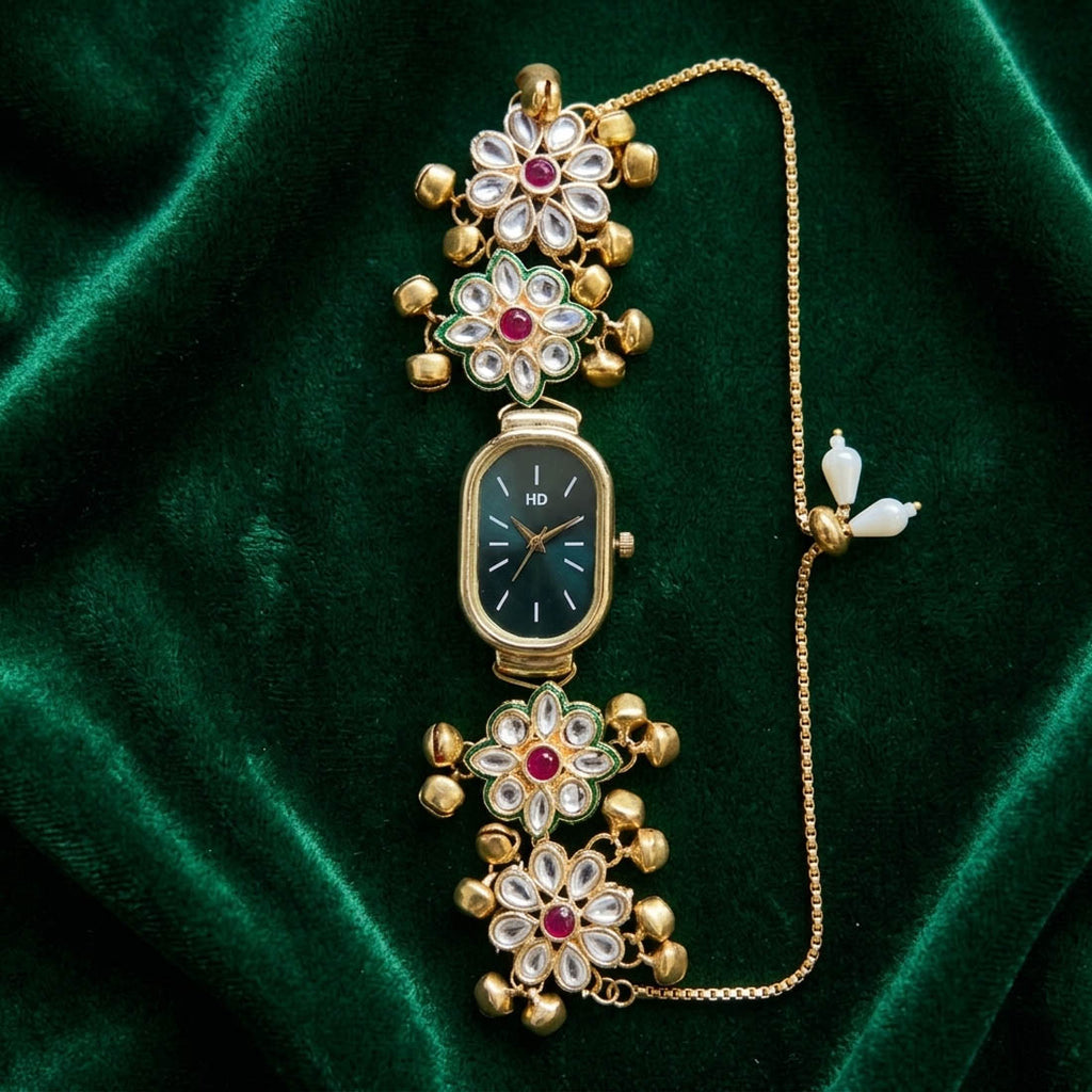 Rani Kundan Watch for Girls & Women Festive Collection
