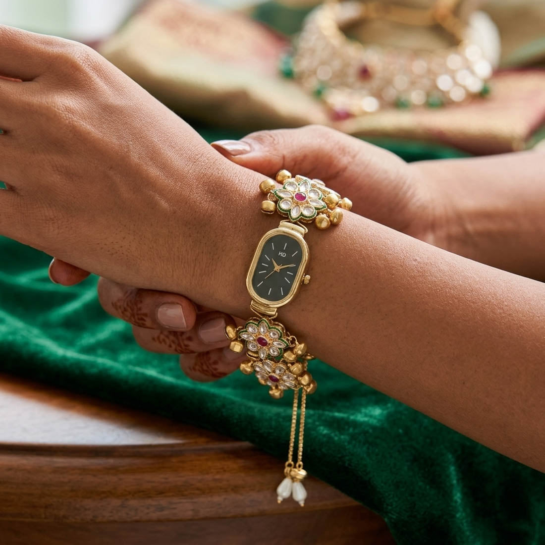Rani Kundan Watch for Girls & Women Festive Collection