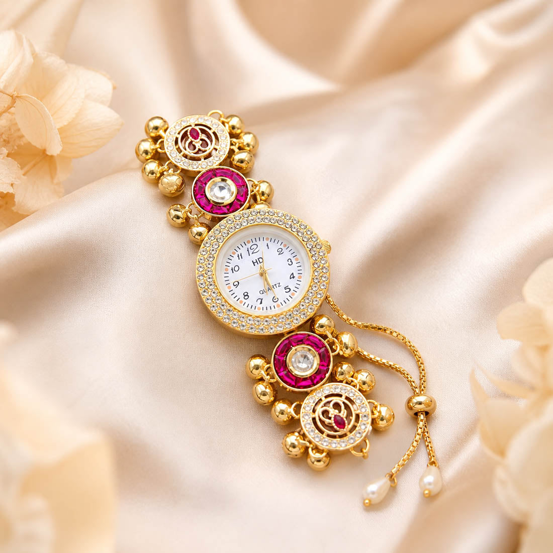 Rani Kundan Watch for Girls & Women Wedding Style