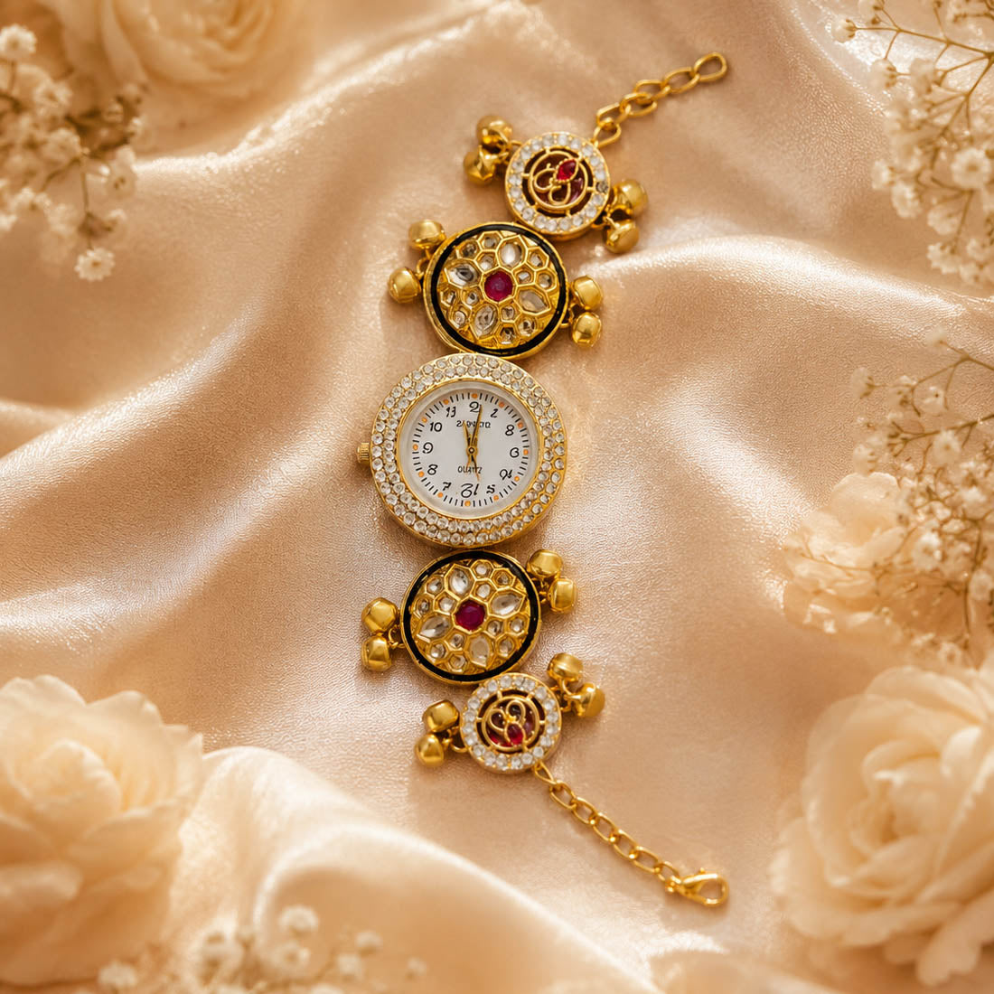 Rani Color Kundan Watch For Girls & Women Designer Style