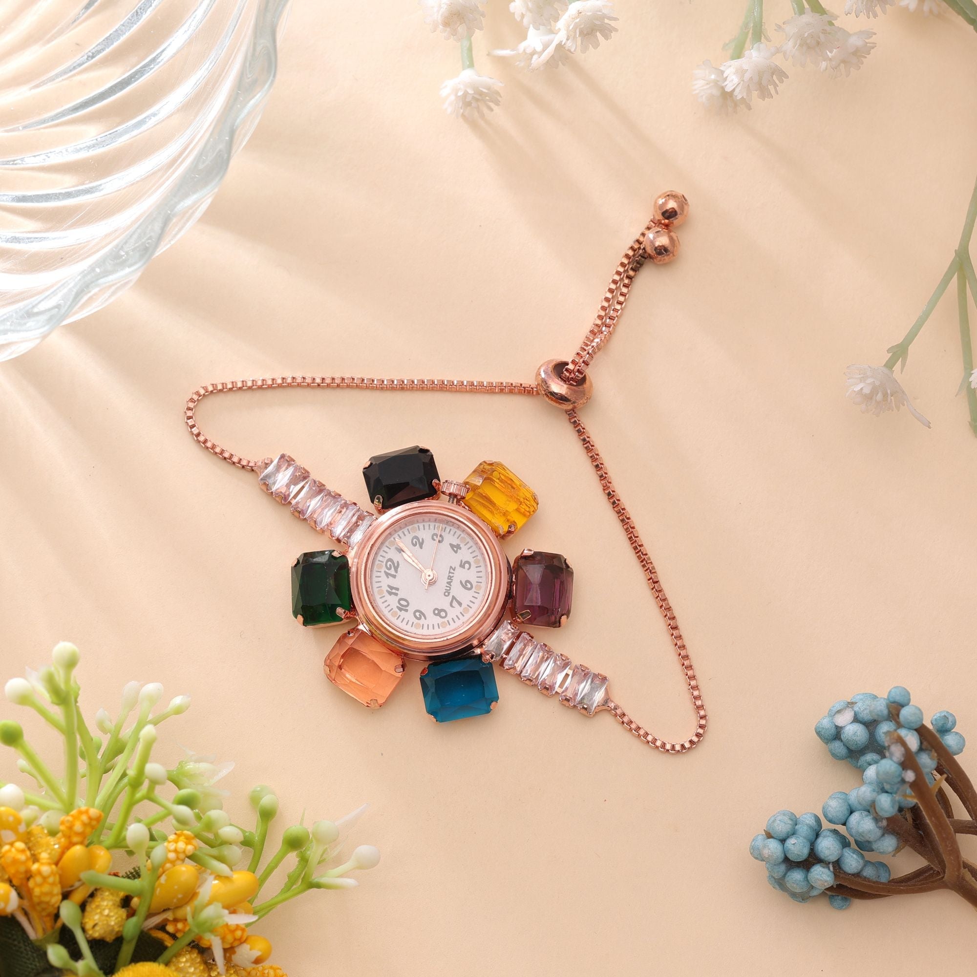Rose Gold Plated Watch For Girls & Women with Trendy Style