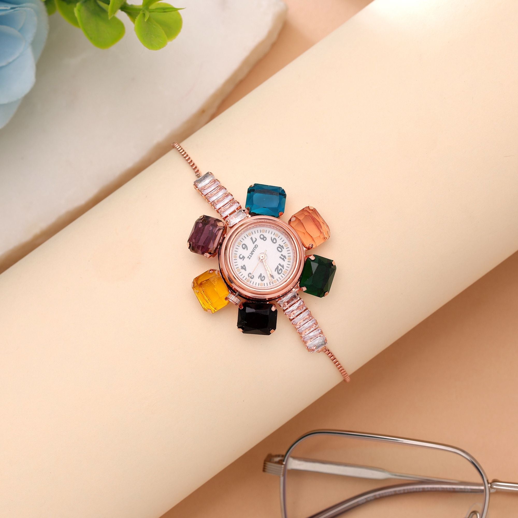Rose Gold Plated Watch For Girls & Women with Trendy Style