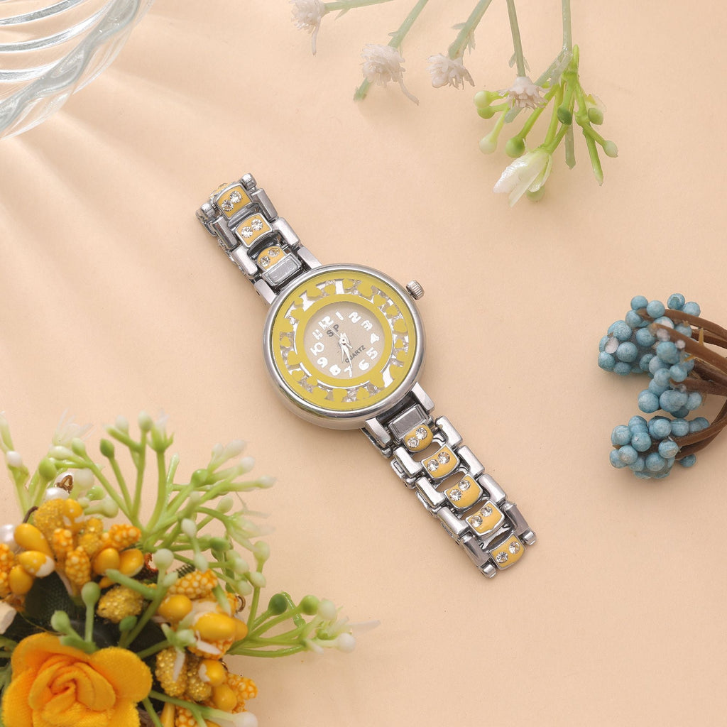 Silver Plated Watch For Girls & Women with Contemporary Style