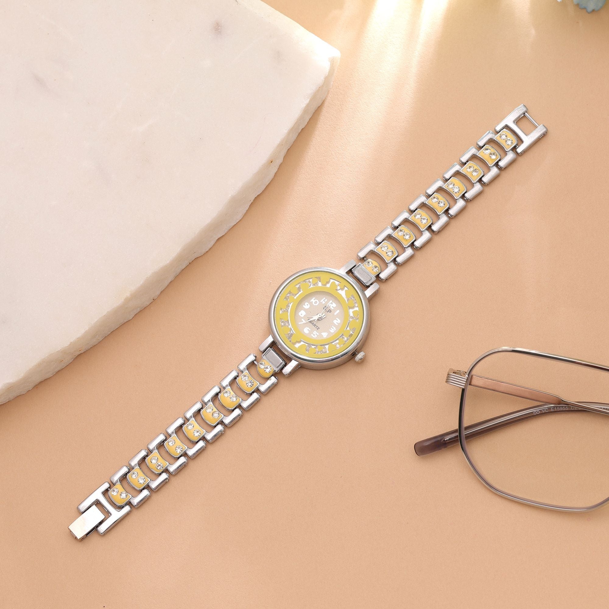 Silver Plated Watch For Girls & Women with Contemporary Style